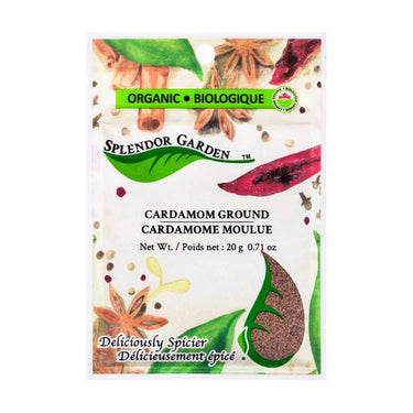 Splendor Garden, Organic Cardamom Ground, 20 Grams (6 Count)