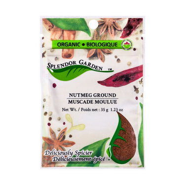Splendor Garden, Organic Nutmeg Ground, 35 Grams (6 Count)