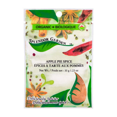 Splendor Garden, Organic Apple Pie Spice, 35 Grams (6 Count)