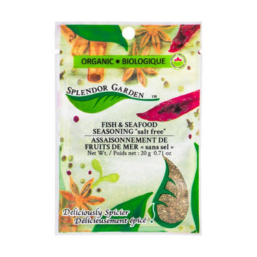 Splendor Garden, Organic Fish And Sea Food Seasonig Salt Free, 20 Grams (6 Count)