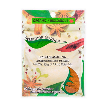 Splendor Garden, Organic Taco Seasoning, 35 Grams (6 Count)