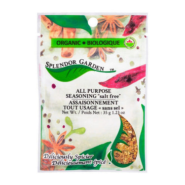 Splendor Garden, Org All Purpose Seasoning, 35 Grams (6 Count)