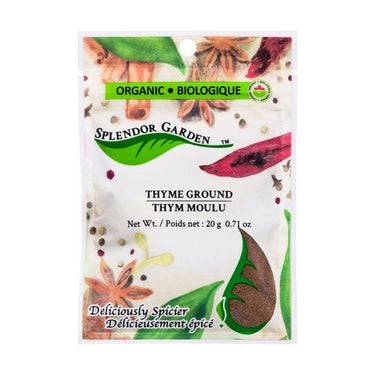 Splendor Garden, Organic Thyme Ground, 20 Grams (6 Count)