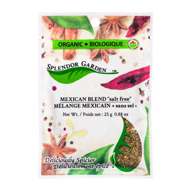 Splendor Garden, Organic Mexican Blend Salt Fre, 25 Grams (6 Count)