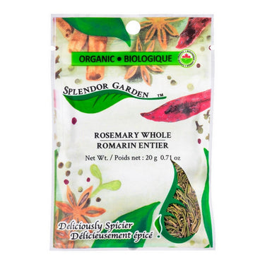 Splendor Garden, Organic Rosemary Whole, 20 Grams (6 Count)