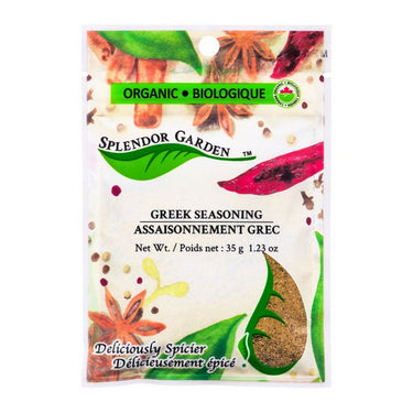 Splendor Garden, Organic Greek Seasoning, 35 Grams (6 Count)