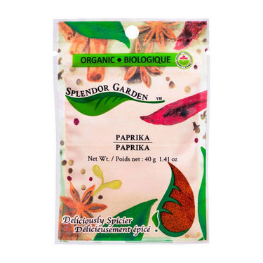 Splendor Garden, Organic Paprika, 40 Grams (6 Count)