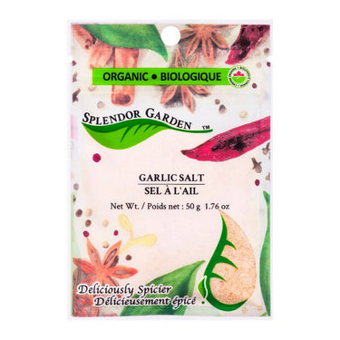 Splendor Garden, Organic Garlic Salt, 50 Grams (6 Count)
