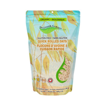 Splendor Garden, Organic Gluten Free Quick Rolled Oats, 908 Grams (10 Count)