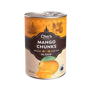 Chas Organics, Mango Chunks In Juice, 400 Ml (12 Count)