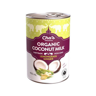 Chas Organics, Lemongrass Ginger Coconut Milk, 400 Ml (12 Count)