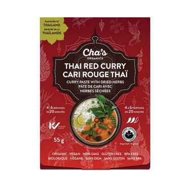 Chas Organics, Organic Thai Red Curry Paste, 55 Grams (6 Count)
