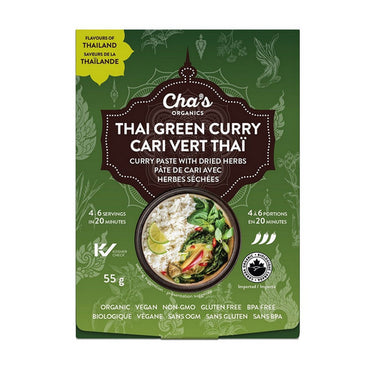 Chas Organics, Thai Green Curry Paste, 55 Grams (6 Count)
