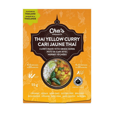 Chas Organics, Thai Yellow Curry Paste, 55 Grams (6 Count)