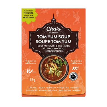 Chas Organics, Organic Tom Yum Soup Paste, 55 Grams (6 Count)