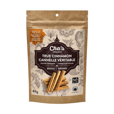 Chas Organics, True Cinnamon Quills, 80 Grams (6 Count)