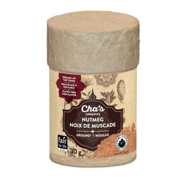 Chas Organics, Nutmeg Ground, 30 Grams (6 Count)