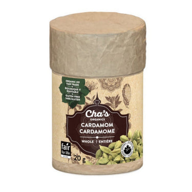 Chas Organics, Cardamom Whole, 20 Grams (6 Count)