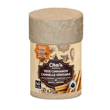 Chas Organics, True Cinnamon Quills, 25 Grams (6 Count)