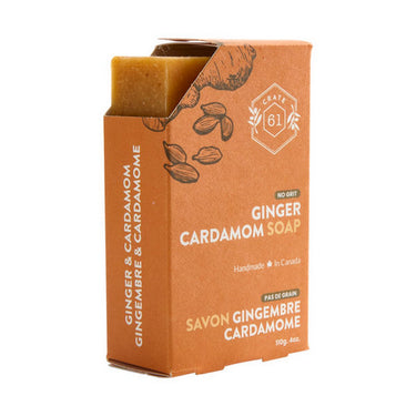 Crate 61, Ginger Cardamon Bar Soap, 110 Grams (8 Count)