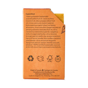 Crate 61, Tango Mango Bar Soap, 110 Grams (8 Count)