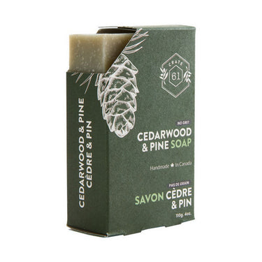 Crate 61, Cedarwood And Pine Bar Soap, 110 Grams (8 Count)