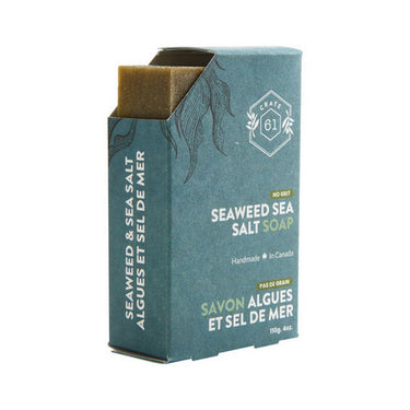 Crate 61, Seaweed And Sea Salt Bar Soap, 110 Grams (8 Count)