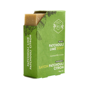 Crate 61, Patchouli Lime Bar Soap, 110 Grams (8 Count)