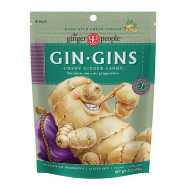 Ginger People, Gin Gins Original Chewy Ginger, 84 Grams (12 Count)