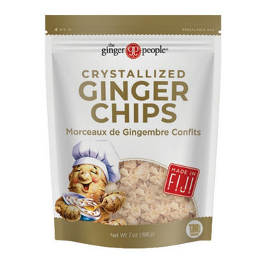 Ginger People, Crystallized Ginger Chips, 198 Grams (12 Count)