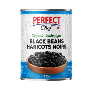 Perfect Chef, Organic Black Beans, 540 Ml (12 Count)
