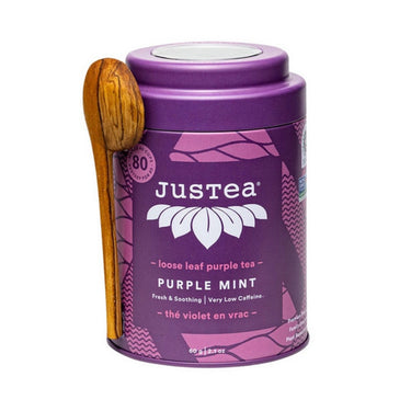 JusTea, Purple Tea Purple Mint, 60 Grams (6 Count)