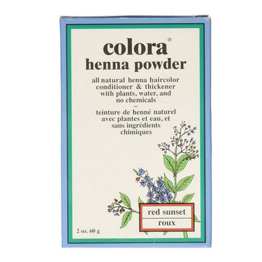 Colora Henna, Natural Organic Hair Color Red Sunset Powder, 60 Grams