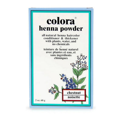 Colora Henna, Natural Organic Hair Color Chestnut Powder, 60 Grams