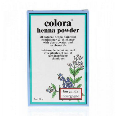 Colora Henna, Natural Organic Hair Color Burgundy Powder, 60 Grams
