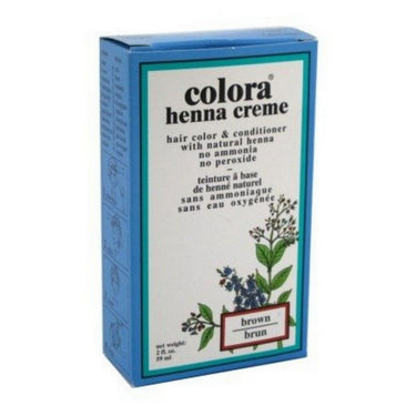 Colora Henna, Creme Hair Color Brown, 60 Ml