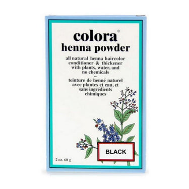 Colora Henna, Creme Hair Color Black, 60 Ml