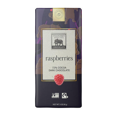 Endangered Species, Natural Dark Chocolate With Raspberry, 85 Grams (12 Count)
