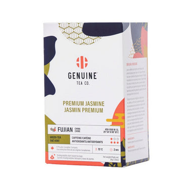 Premium Jasmine Green Tea 15 Bags (Pack of 8) by Genuine Tea Co.