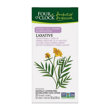 Four O'Clock Tea, Laxative Herbal Tea, 20 Bags (Pack of 6)
