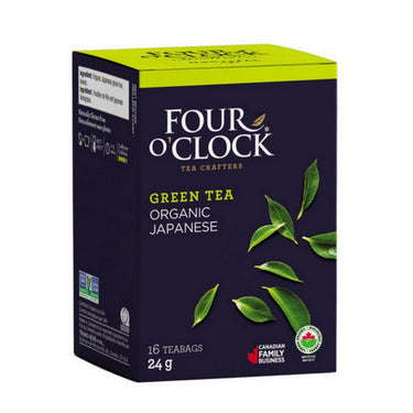 Four O'Clock Tea, Japanese Green Tea, 16 Bags (Pack of 6)