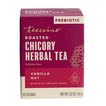 Teeccino, Vanilla Nut Herbal Tea, 10 Bags (Pack Of 6)