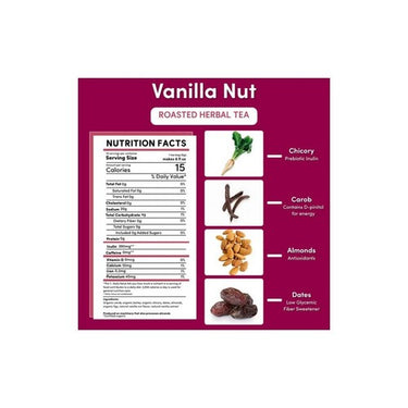 Teeccino, Vanilla Nut Herbal Tea, 10 Bags (Pack Of 6)