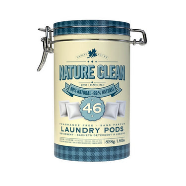 Nature Clean, Laundry Detergent Pods Tin, 46 Count