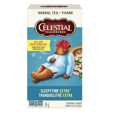 Celestial Seasonings, Sleepy Time Extra Tea, 20 Bags (6 Count)