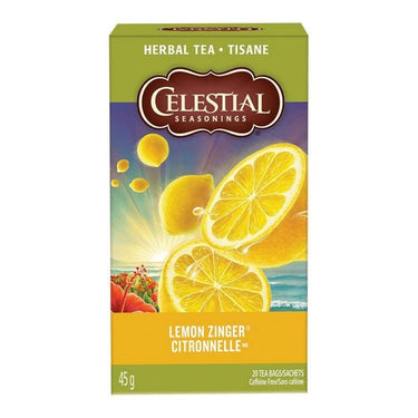 Celestial Seasonings, Lemon Zinger Tea, 20 Bags (6 Count )