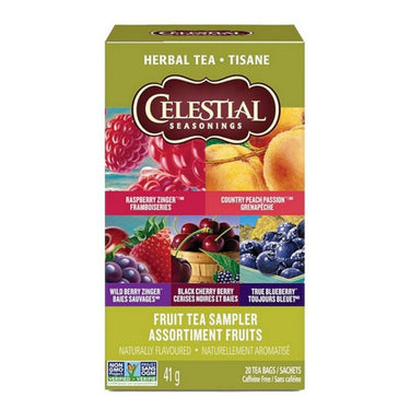 Celestial Seasonings, Fruit Sampler Tea, 20 Bags (6 Count )