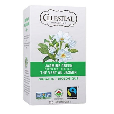 Celestial Seasonings, Organics Jasmine Green Tea, 18 Bags (6 Count )