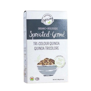 Second Spring Foods, Sprouted Tri Colour Quinoa, 400 Grams (6 Count)