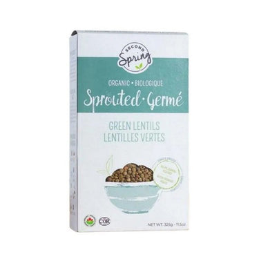 Second Spring Foods, Sprouted Green Lentils, 325 Grams (6 Count)